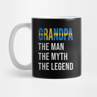 Grand Father Swede Grandpa The Man The Myth The Legend - Gift for Swede Dad With Roots From  Sweden Mug